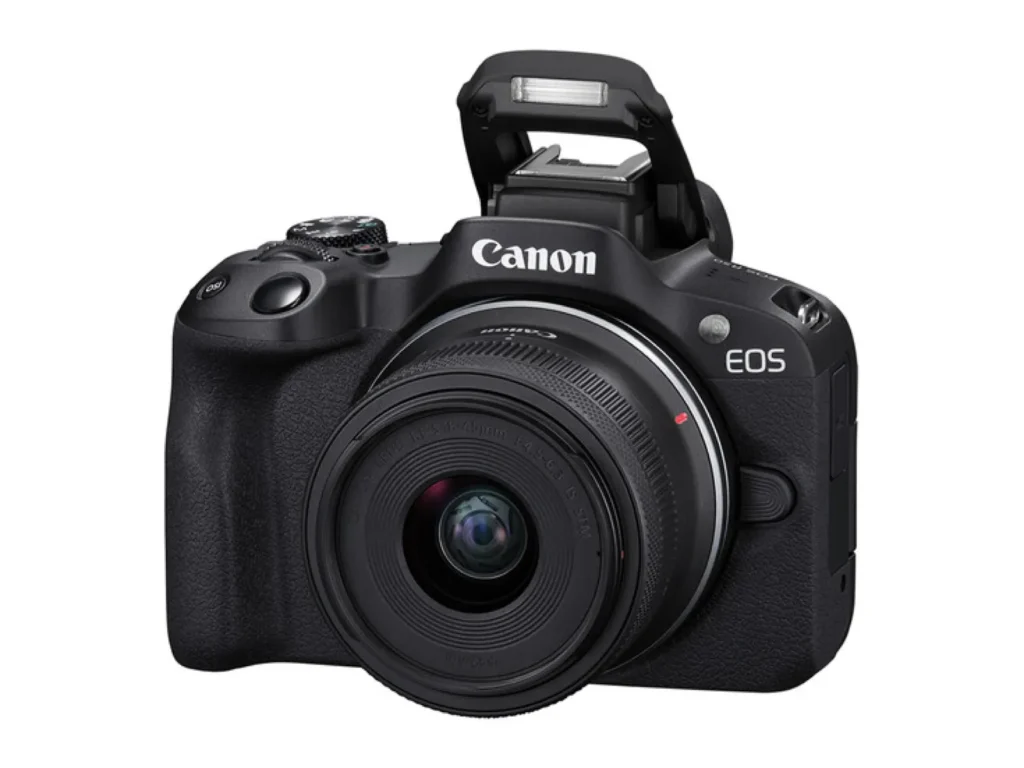 Canon-R50-front-flash